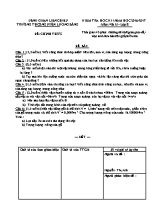 Đề kiểm tra học kỳ I môn Vật lý Lớp 8 - Năm học 2016-2017 - Trường THCS Nguyễn Lương Bằng (Có đáp án)